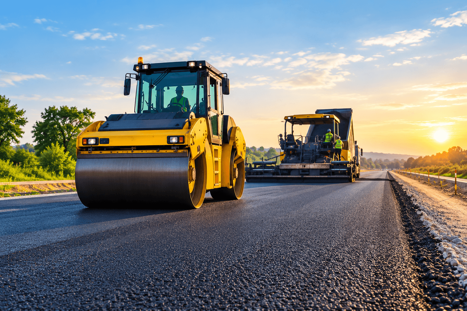 Road construction and infrastructure project